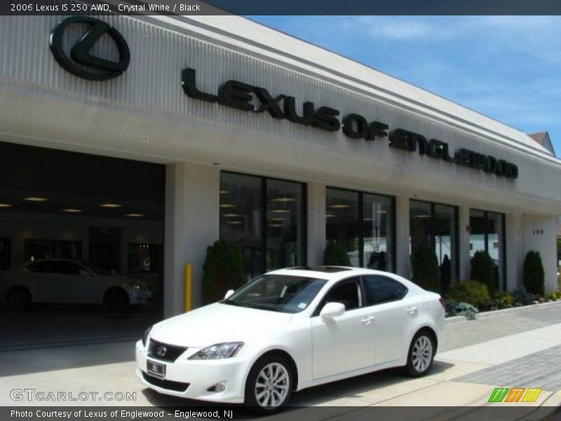 Crystal White / Black 2006 Lexus IS 250 AWD