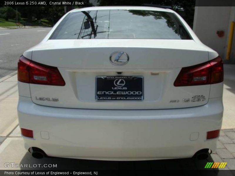 Crystal White / Black 2006 Lexus IS 250 AWD