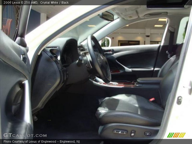 Crystal White / Black 2006 Lexus IS 250 AWD