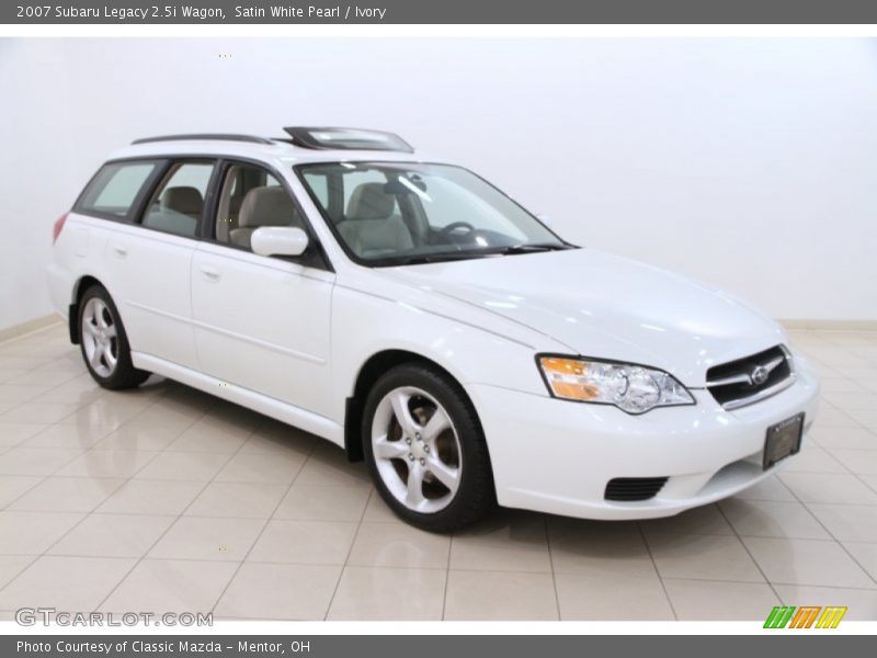 Satin White Pearl / Ivory 2007 Subaru Legacy 2.5i Wagon