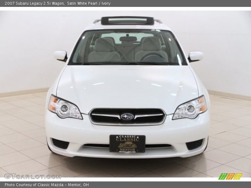 Satin White Pearl / Ivory 2007 Subaru Legacy 2.5i Wagon