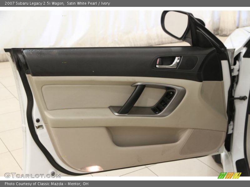 Satin White Pearl / Ivory 2007 Subaru Legacy 2.5i Wagon