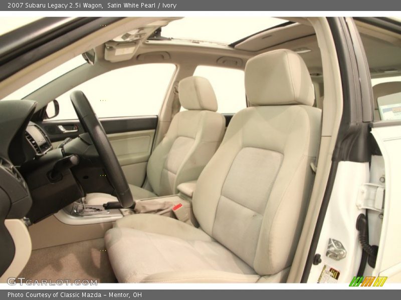 Satin White Pearl / Ivory 2007 Subaru Legacy 2.5i Wagon