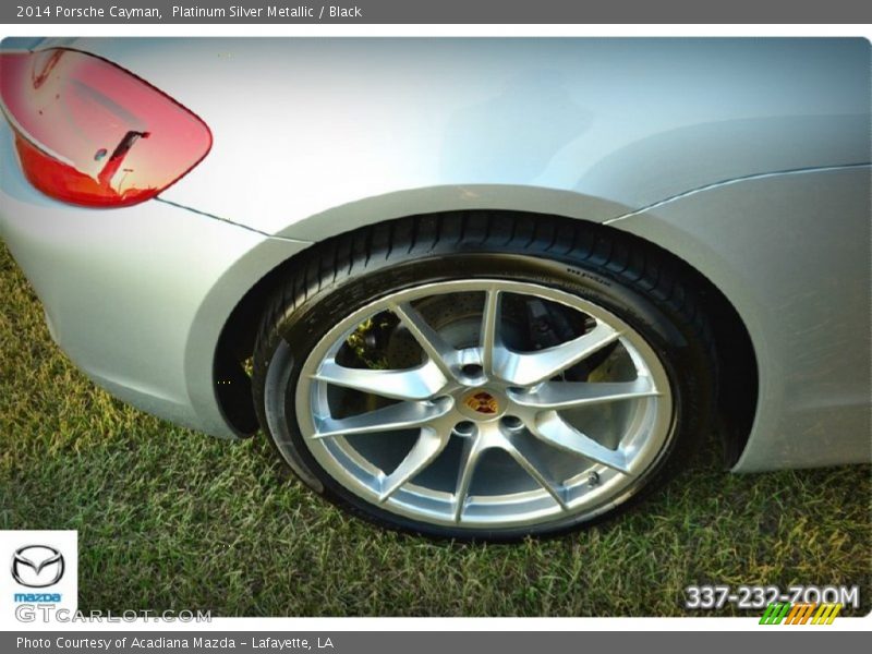 Platinum Silver Metallic / Black 2014 Porsche Cayman