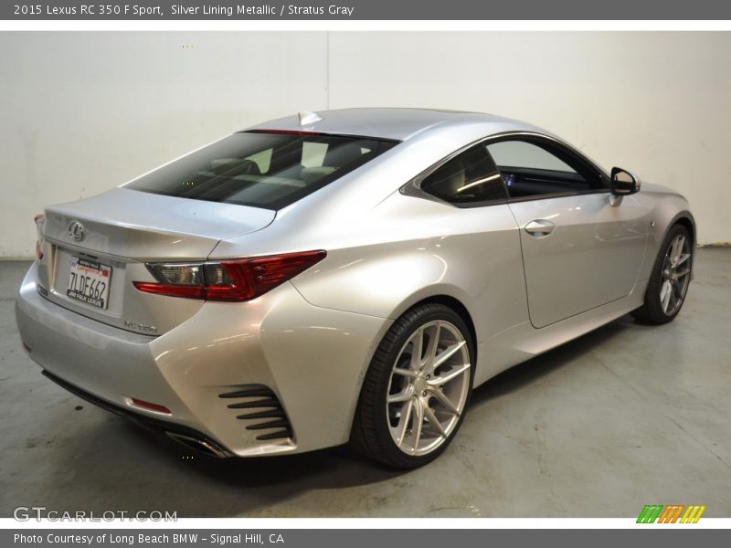 Silver Lining Metallic / Stratus Gray 2015 Lexus RC 350 F Sport