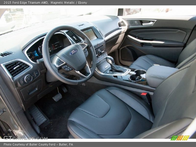 Ebony Interior - 2015 Edge Titanium AWD 