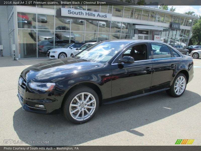 Brilliant Black / Chestnut Brown 2016 Audi A4 2.0T Premium quattro