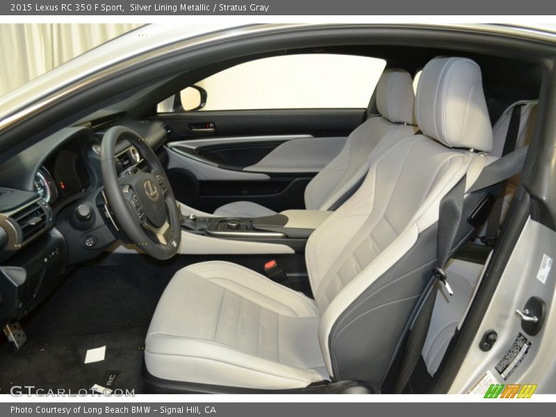 Front Seat of 2015 RC 350 F Sport