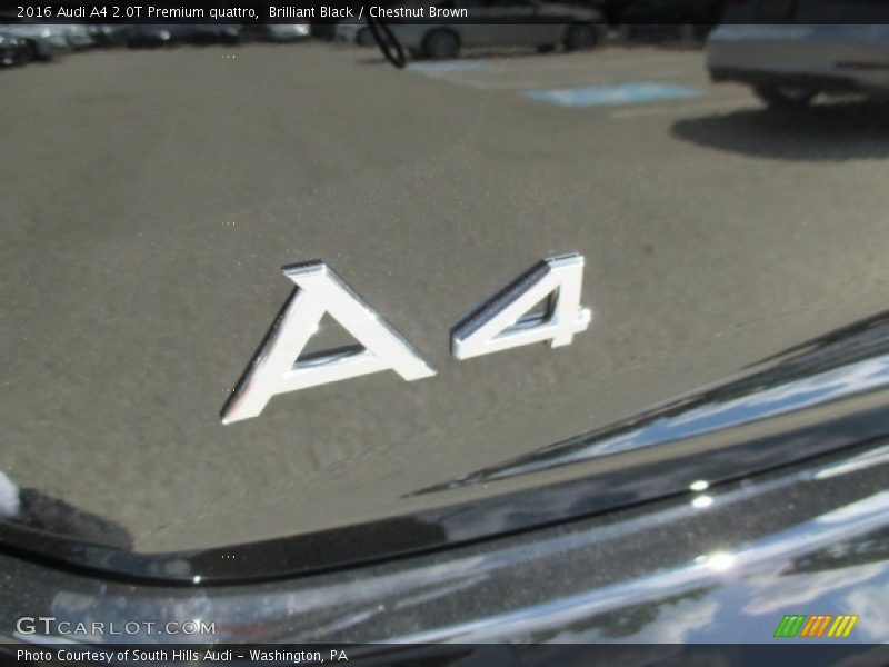 Brilliant Black / Chestnut Brown 2016 Audi A4 2.0T Premium quattro