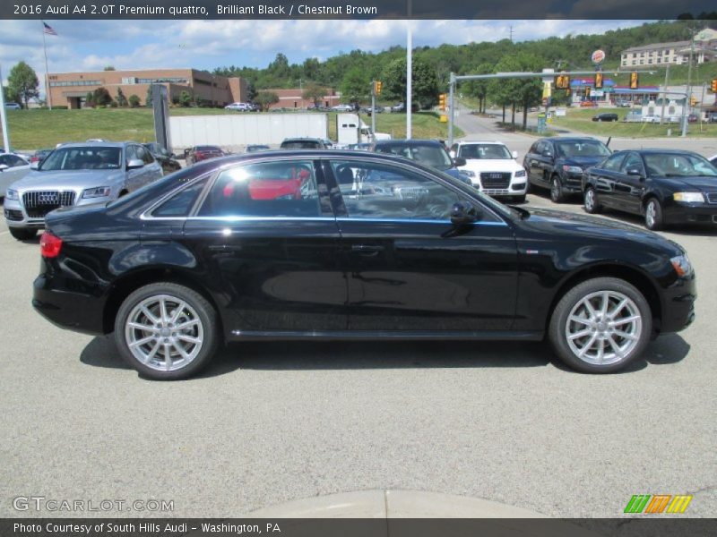 Brilliant Black / Chestnut Brown 2016 Audi A4 2.0T Premium quattro