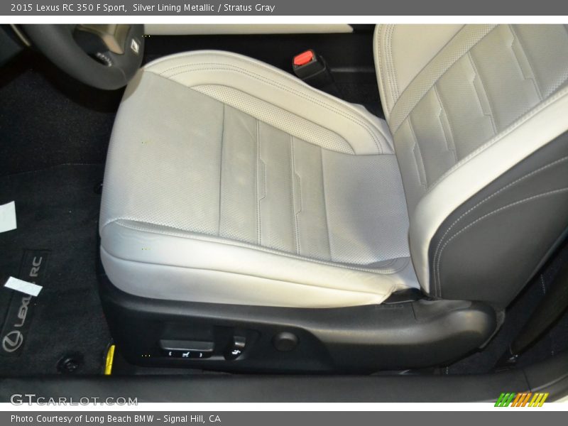 Silver Lining Metallic / Stratus Gray 2015 Lexus RC 350 F Sport