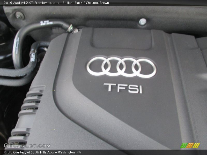Brilliant Black / Chestnut Brown 2016 Audi A4 2.0T Premium quattro