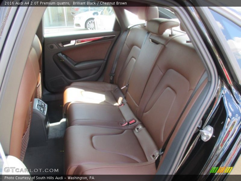 Brilliant Black / Chestnut Brown 2016 Audi A4 2.0T Premium quattro