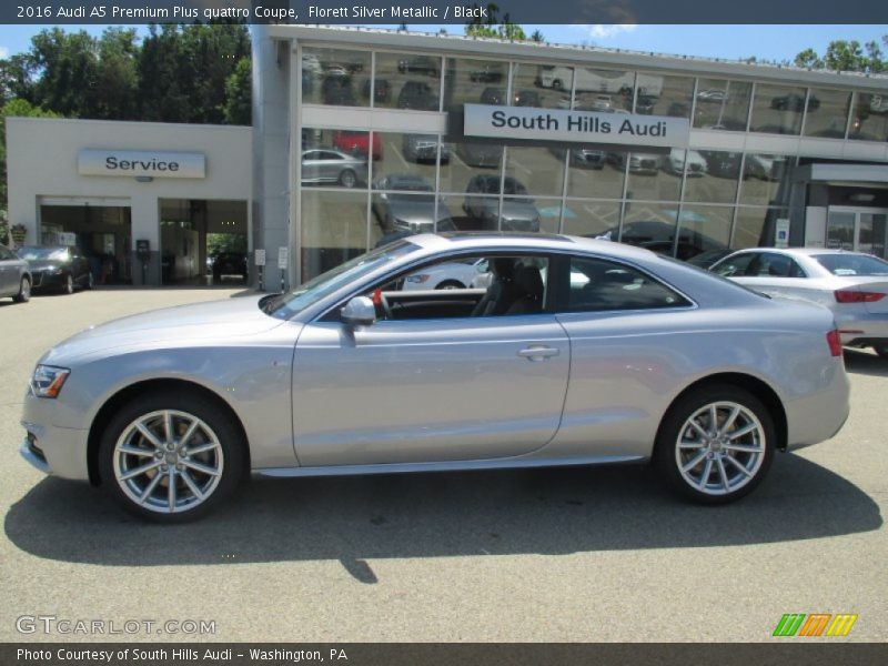 Florett Silver Metallic / Black 2016 Audi A5 Premium Plus quattro Coupe
