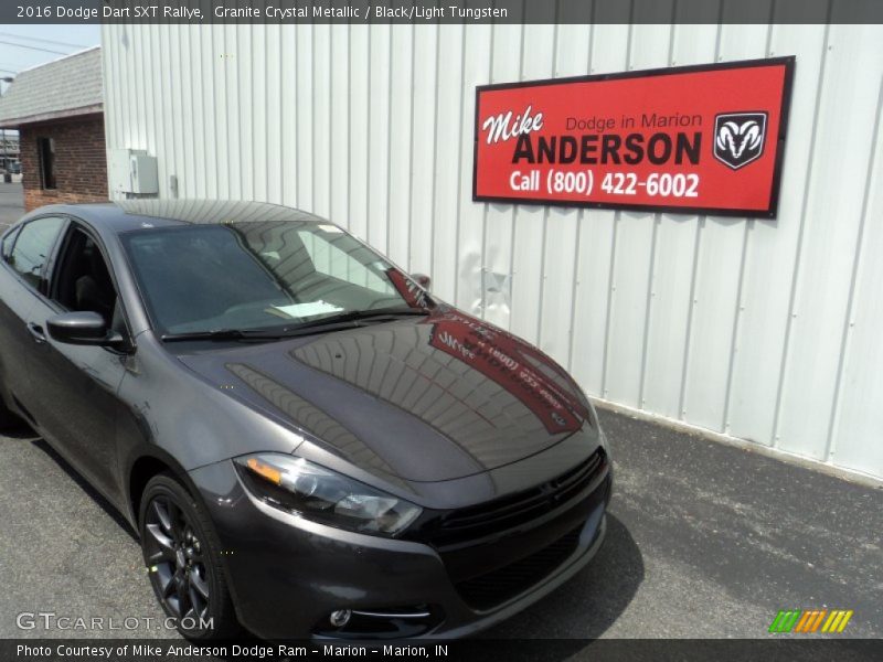Granite Crystal Metallic / Black/Light Tungsten 2016 Dodge Dart SXT Rallye