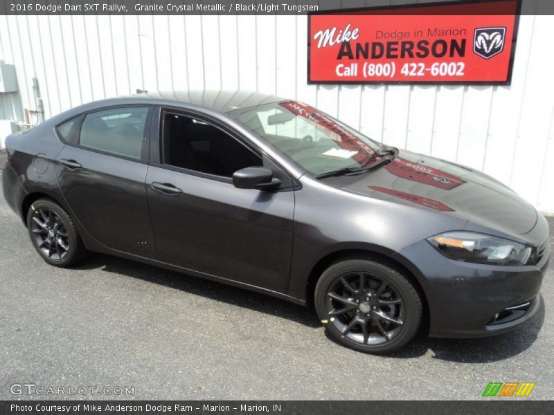 Granite Crystal Metallic / Black/Light Tungsten 2016 Dodge Dart SXT Rallye