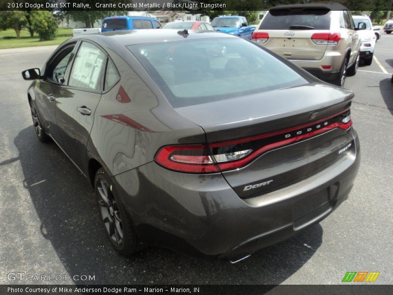 Granite Crystal Metallic / Black/Light Tungsten 2016 Dodge Dart SXT Rallye