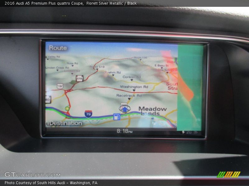 Navigation of 2016 A5 Premium Plus quattro Coupe