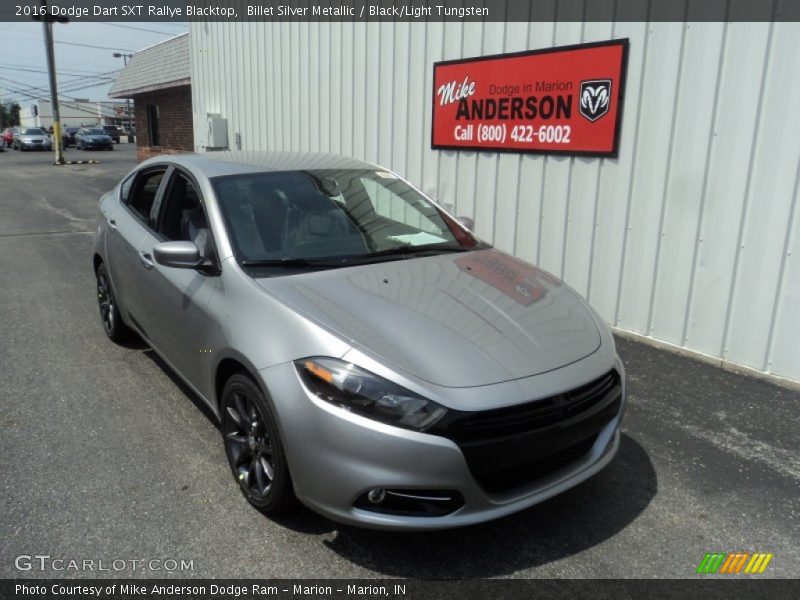 Billet Silver Metallic / Black/Light Tungsten 2016 Dodge Dart SXT Rallye Blacktop