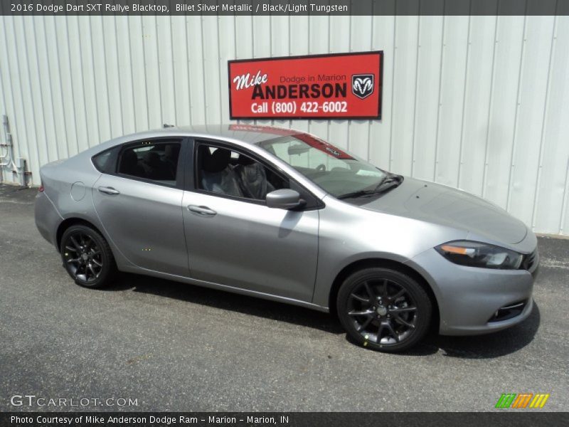 Billet Silver Metallic / Black/Light Tungsten 2016 Dodge Dart SXT Rallye Blacktop