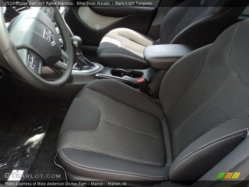  2016 Dart SXT Rallye Blacktop Black/Light Tungsten Interior
