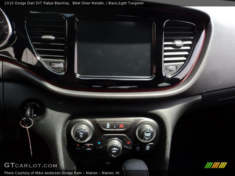 Billet Silver Metallic / Black/Light Tungsten 2016 Dodge Dart SXT Rallye Blacktop