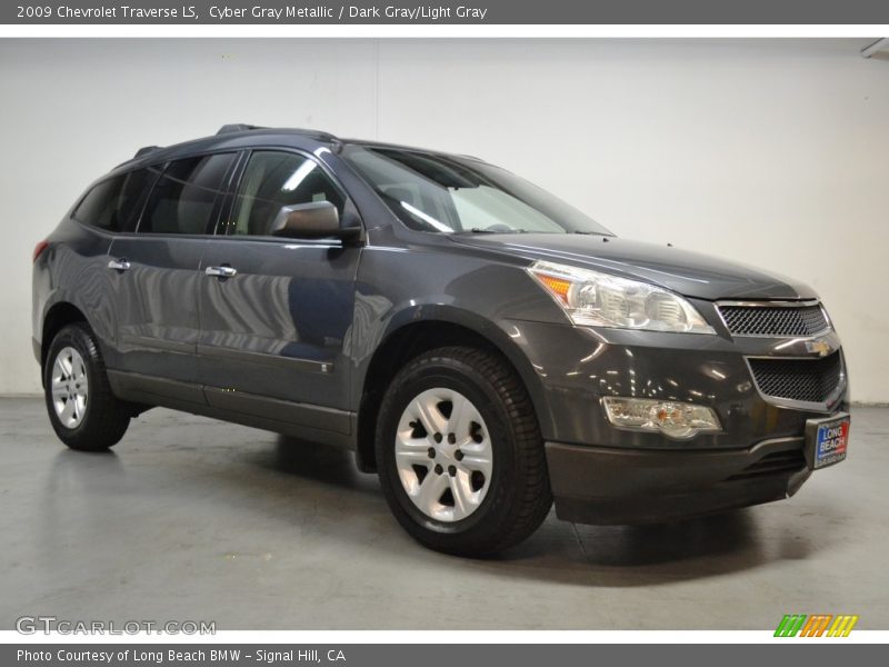 Cyber Gray Metallic / Dark Gray/Light Gray 2009 Chevrolet Traverse LS