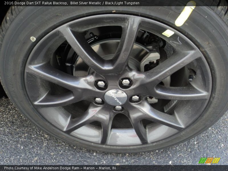 Billet Silver Metallic / Black/Light Tungsten 2016 Dodge Dart SXT Rallye Blacktop