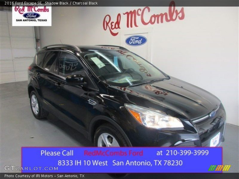 Shadow Black / Charcoal Black 2016 Ford Escape SE