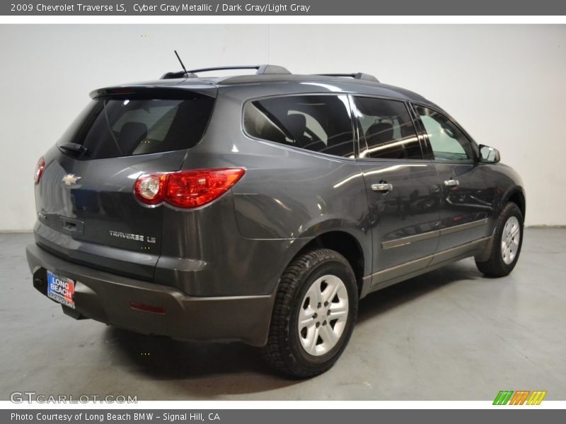 Cyber Gray Metallic / Dark Gray/Light Gray 2009 Chevrolet Traverse LS