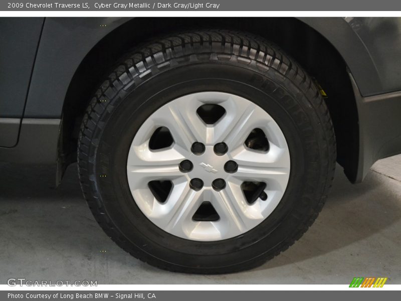 Cyber Gray Metallic / Dark Gray/Light Gray 2009 Chevrolet Traverse LS
