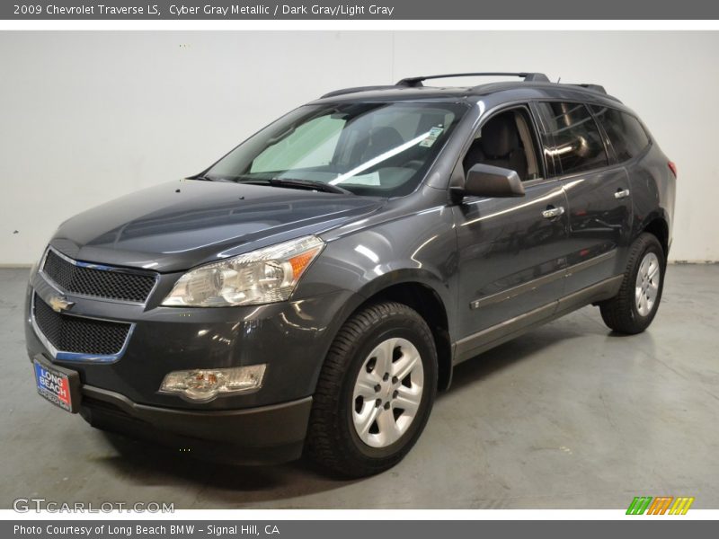 Cyber Gray Metallic / Dark Gray/Light Gray 2009 Chevrolet Traverse LS