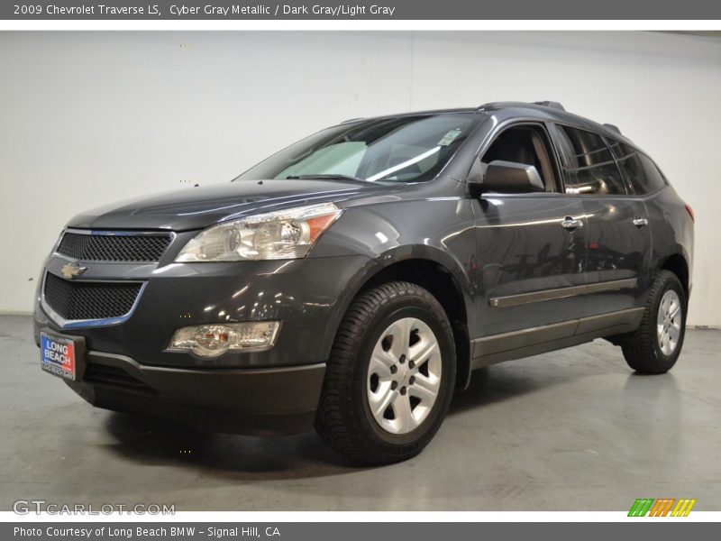 Cyber Gray Metallic / Dark Gray/Light Gray 2009 Chevrolet Traverse LS