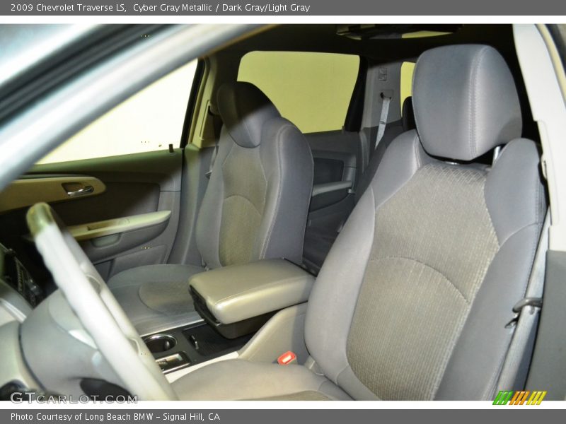 Cyber Gray Metallic / Dark Gray/Light Gray 2009 Chevrolet Traverse LS