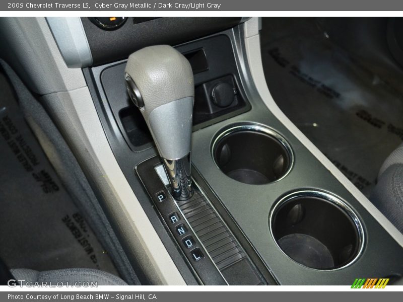 Cyber Gray Metallic / Dark Gray/Light Gray 2009 Chevrolet Traverse LS
