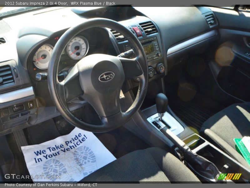 WRX Plasma Blue / Black 2012 Subaru Impreza 2.0i 4 Door