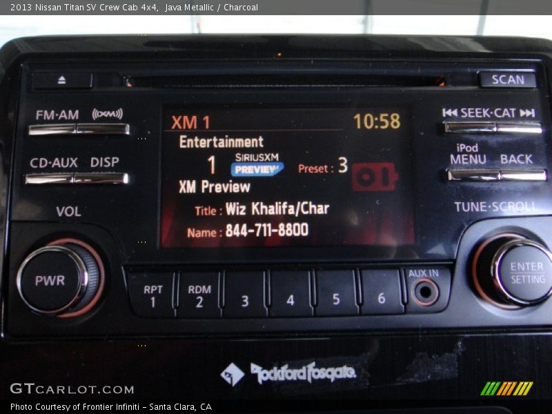 Java Metallic / Charcoal 2013 Nissan Titan SV Crew Cab 4x4