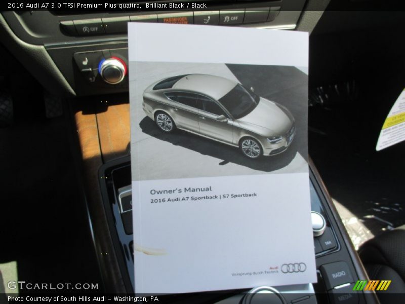 Brilliant Black / Black 2016 Audi A7 3.0 TFSI Premium Plus quattro