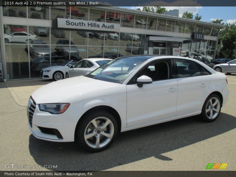Ibis White / Black 2016 Audi A3 2.0 Premium quattro