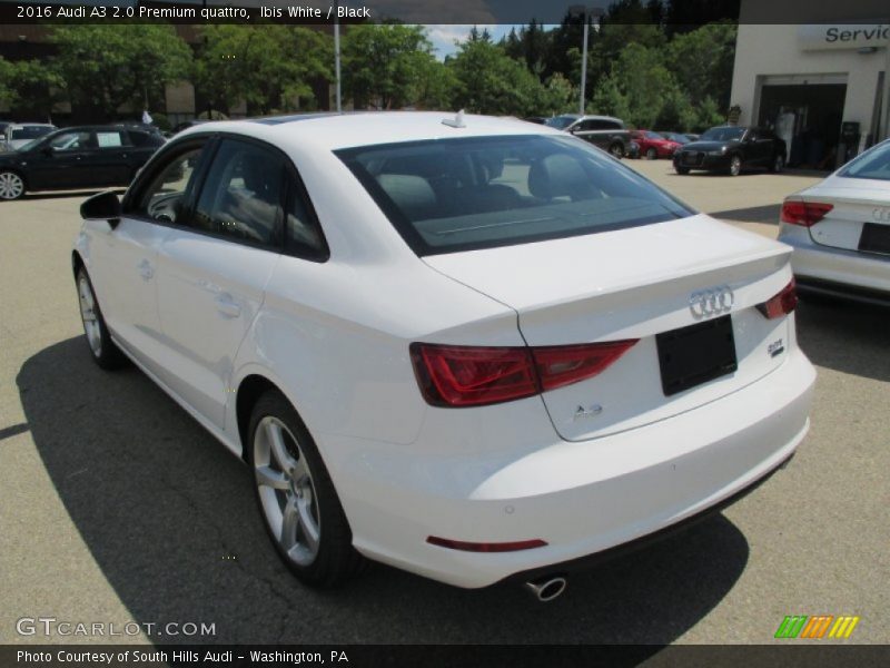 Ibis White / Black 2016 Audi A3 2.0 Premium quattro