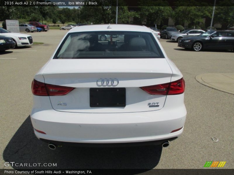 Ibis White / Black 2016 Audi A3 2.0 Premium quattro