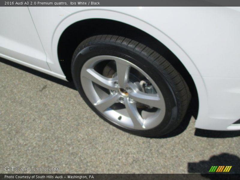 Ibis White / Black 2016 Audi A3 2.0 Premium quattro