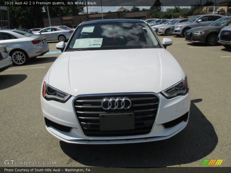 Ibis White / Black 2016 Audi A3 2.0 Premium quattro