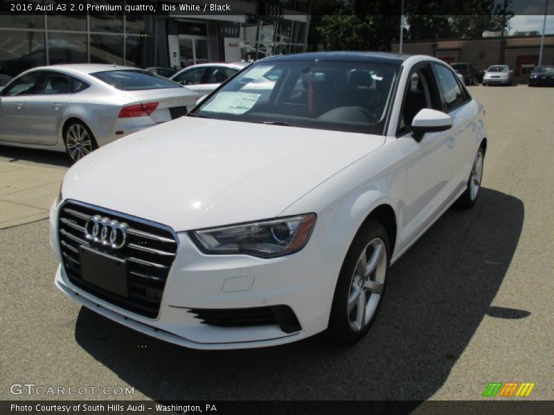 Ibis White / Black 2016 Audi A3 2.0 Premium quattro