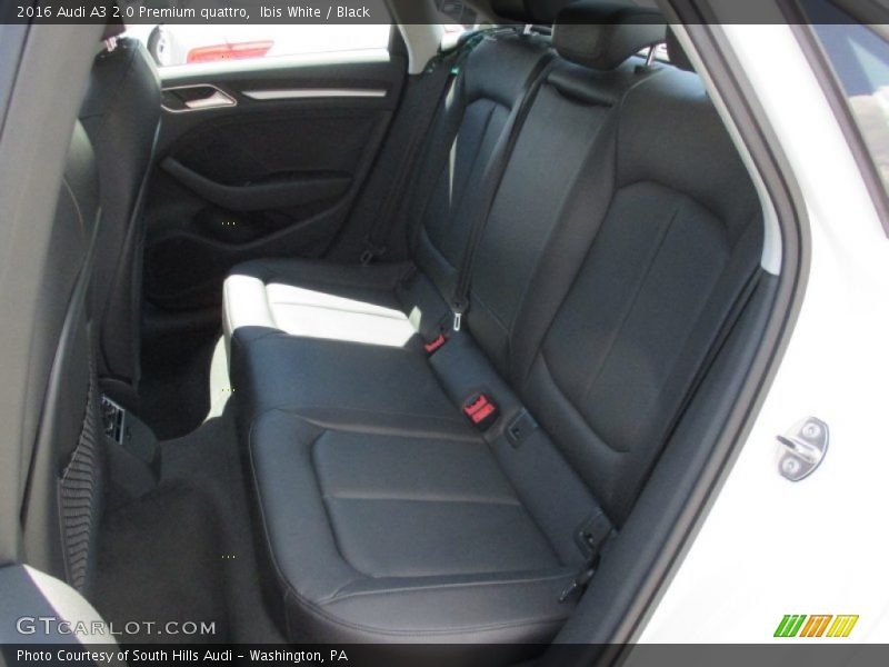 Rear Seat of 2016 A3 2.0 Premium quattro