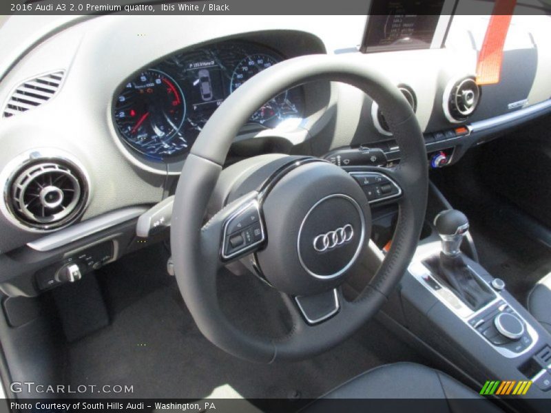 Ibis White / Black 2016 Audi A3 2.0 Premium quattro
