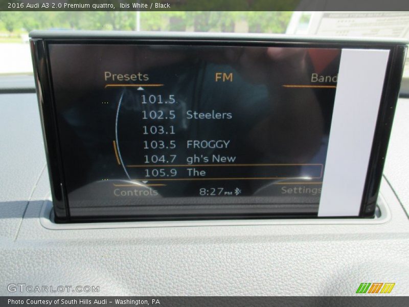 Ibis White / Black 2016 Audi A3 2.0 Premium quattro