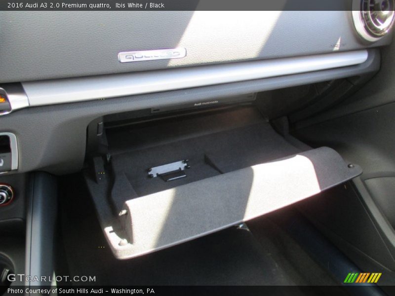 Ibis White / Black 2016 Audi A3 2.0 Premium quattro