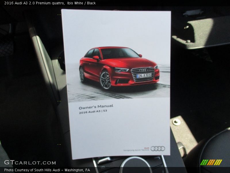 Books/Manuals of 2016 A3 2.0 Premium quattro