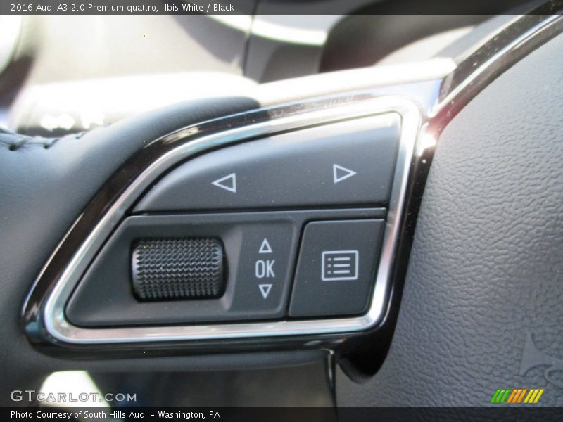 Controls of 2016 A3 2.0 Premium quattro